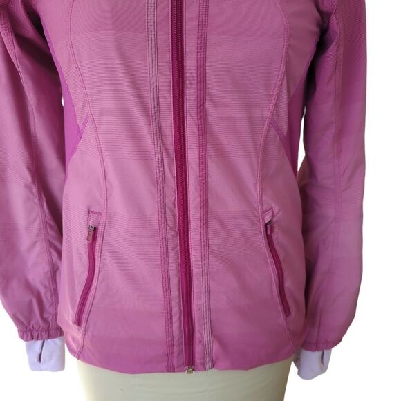 Lululemon Downtime Jacket Violaceous  Gradient Stripe - Picture 5 of 9